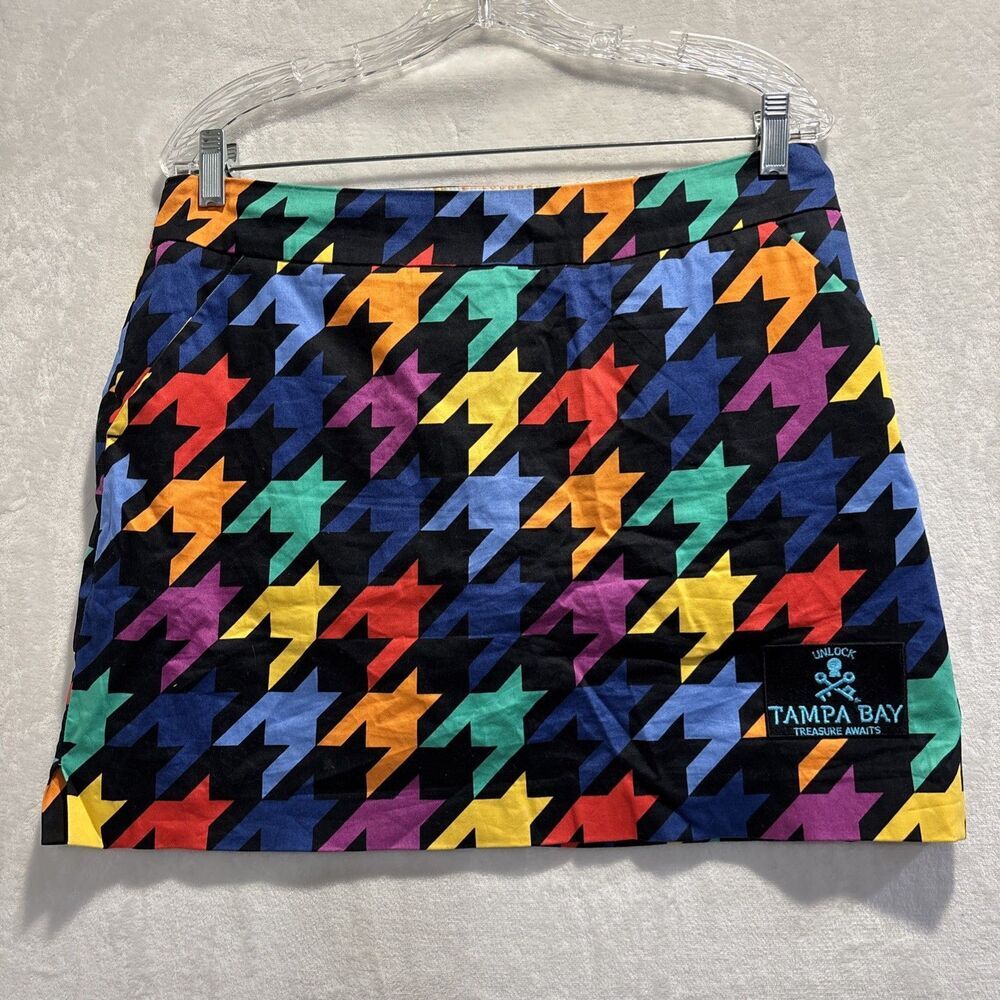 Loudmouth Ladies Skort Golf Pickleball Tennis Skirt Pockets Colorful 8 Tampa Bay